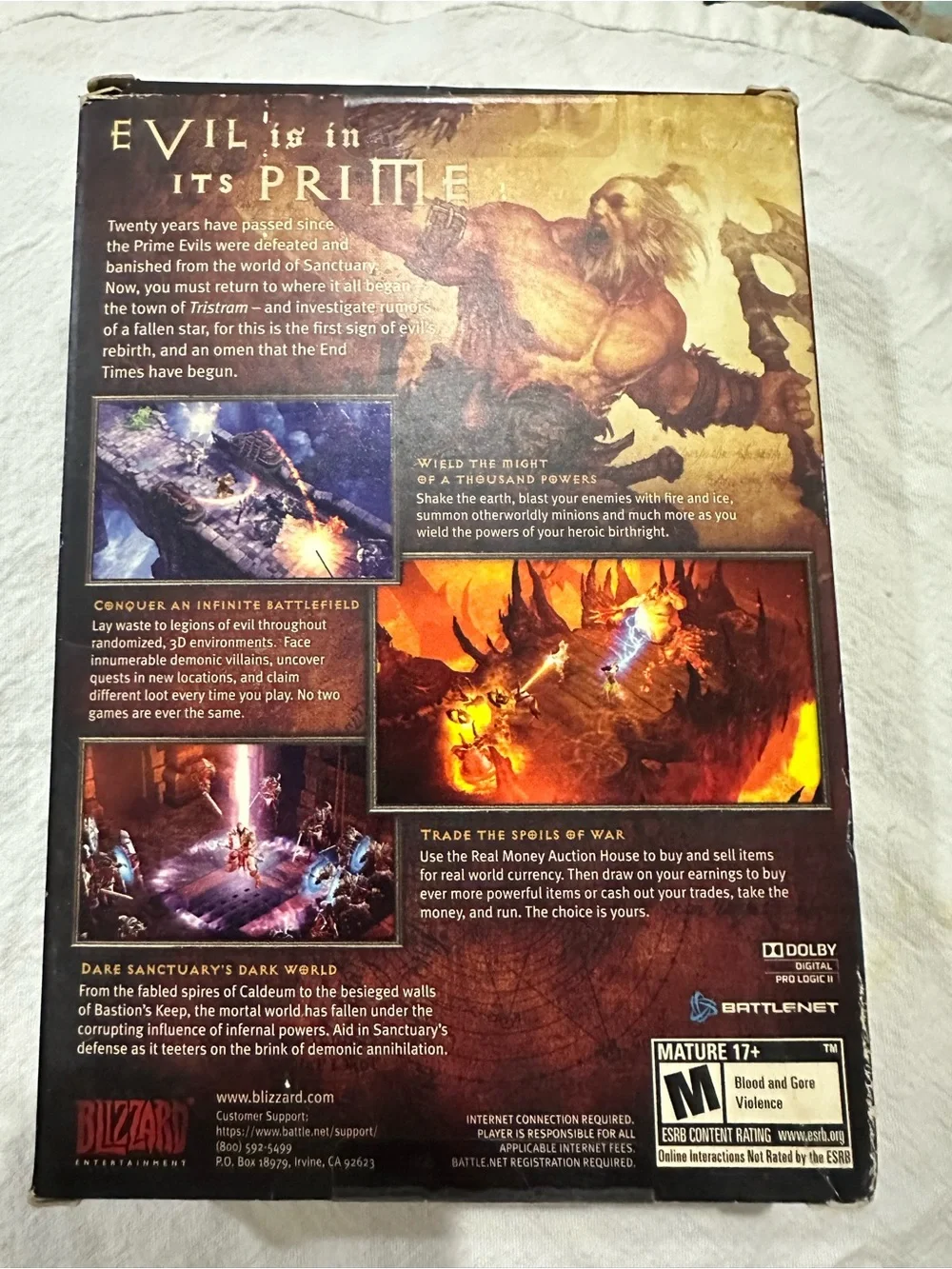 Diablo III PC Mac Big Box Complete CIB w/ Manuals Discs Guest Passes Blizzard